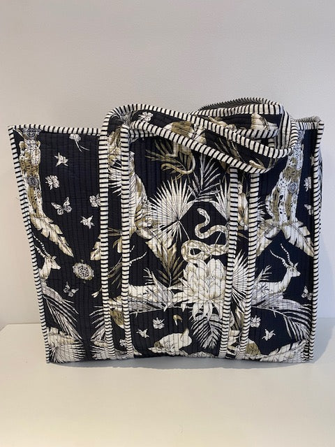 Hand Blocked Cotton Carry Bag.      March Sale 25% Off ....At Checkout Use Code March25