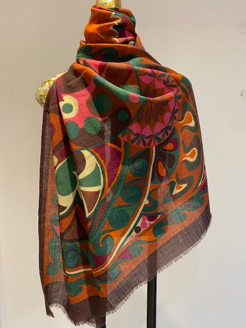 Luxury Print Scarf.       March Sale 25% Off ....At Checkout Use Code March25