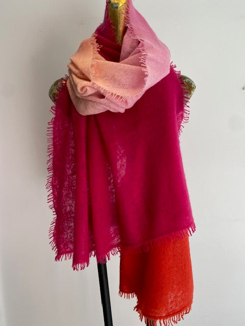 Cashmere Two Tone Shawl.         March Sale 25% Off ....At Checkout Use Code March25