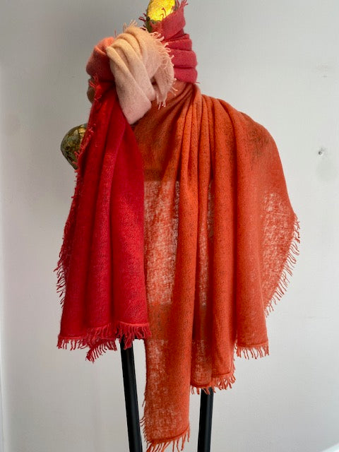 Cashmere Two Tone Shawl.         March Sale 25% Off ....At Checkout Use Code March25