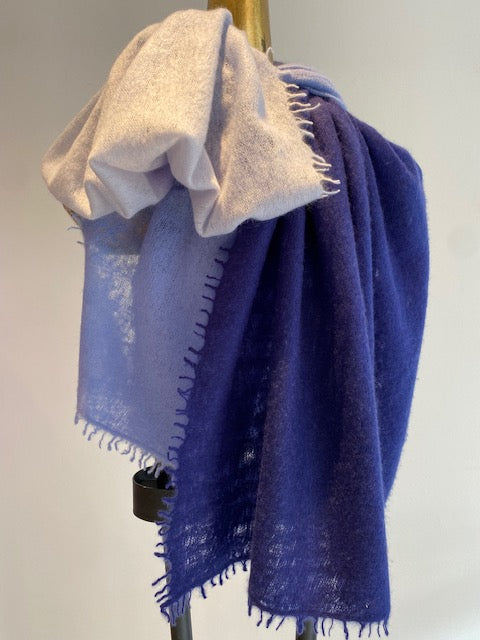 Cashmere Two Tone Shawl.         March Sale 25% Off ....At Checkout Use Code March25