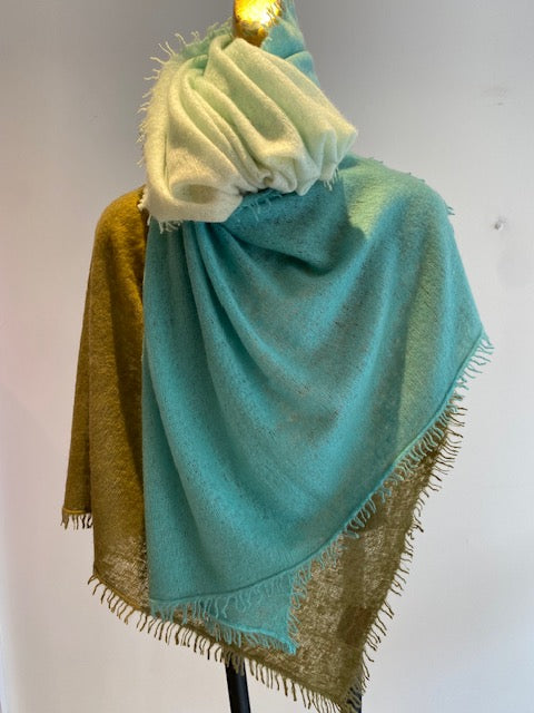 Cashmere Two Tone Shawl.         March Sale 25% Off ....At Checkout Use Code March25