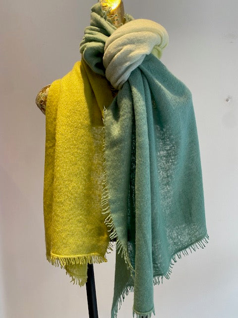 Cashmere Two Tone Shawl.         March Sale 25% Off ....At Checkout Use Code March25