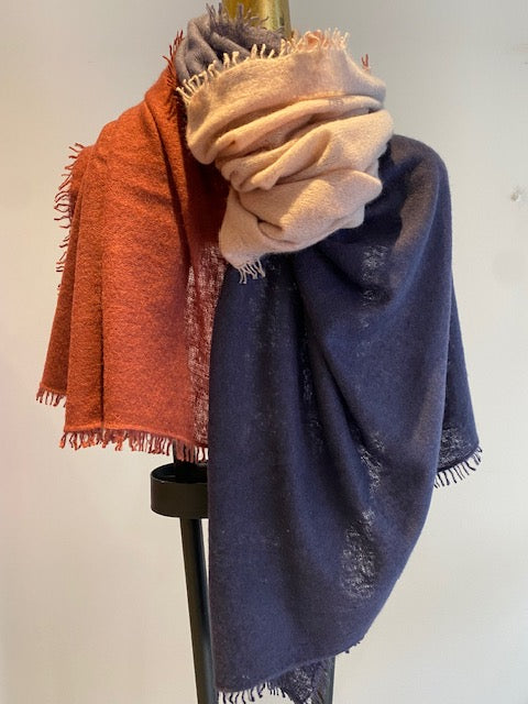 Cashmere Two Tone Shawl.         March Sale 25% Off ....At Checkout Use Code March25