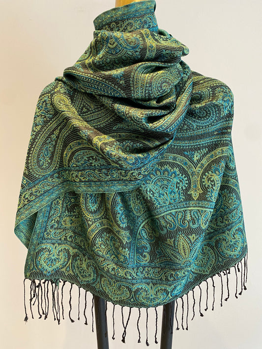 Paisley Silk Scarf.      March Sale 25% Off ....At Checkout Use Code March25