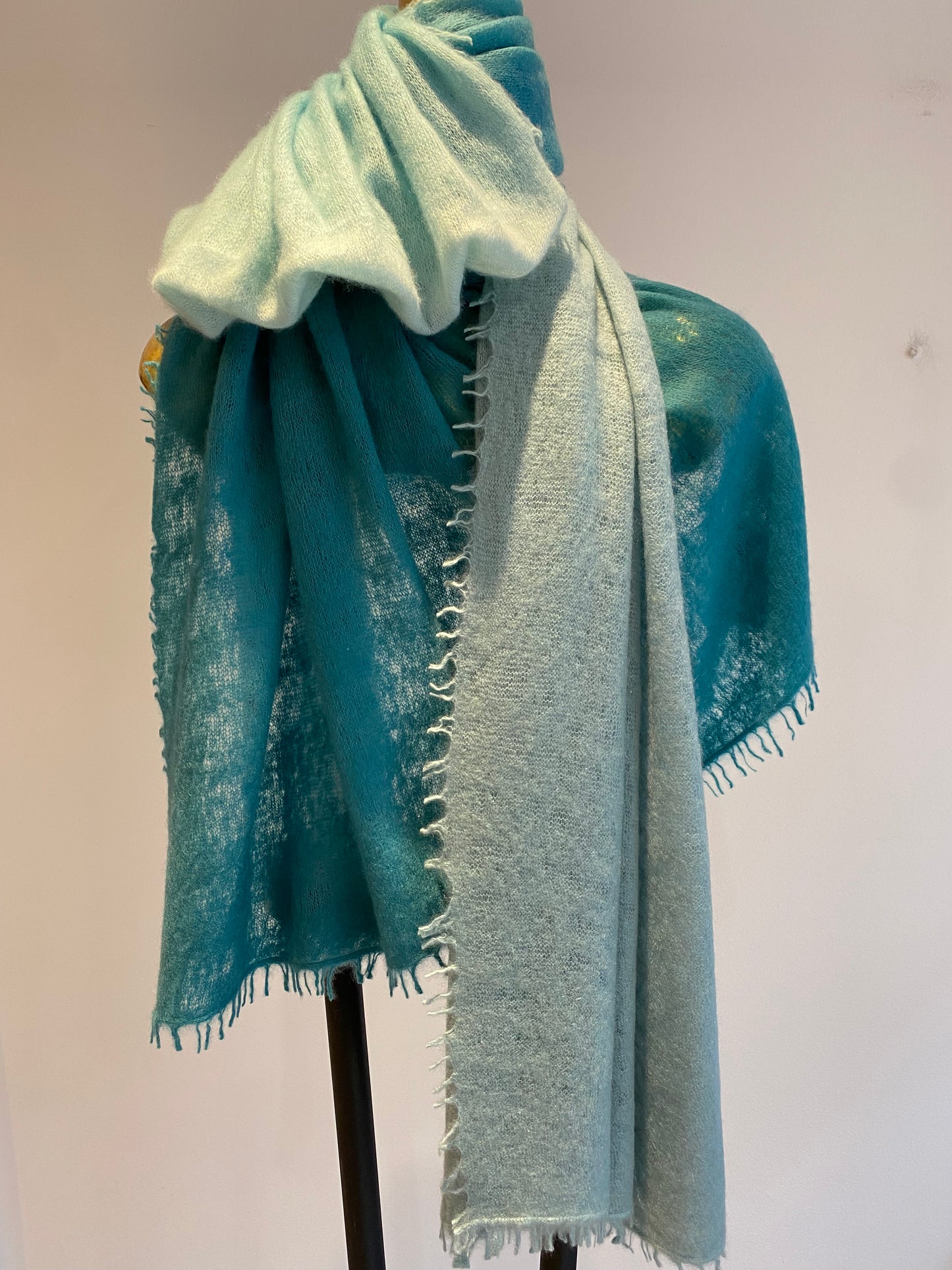 Cashmere Two Tone Shawl.         March Sale 25% Off ....At Checkout Use Code March25