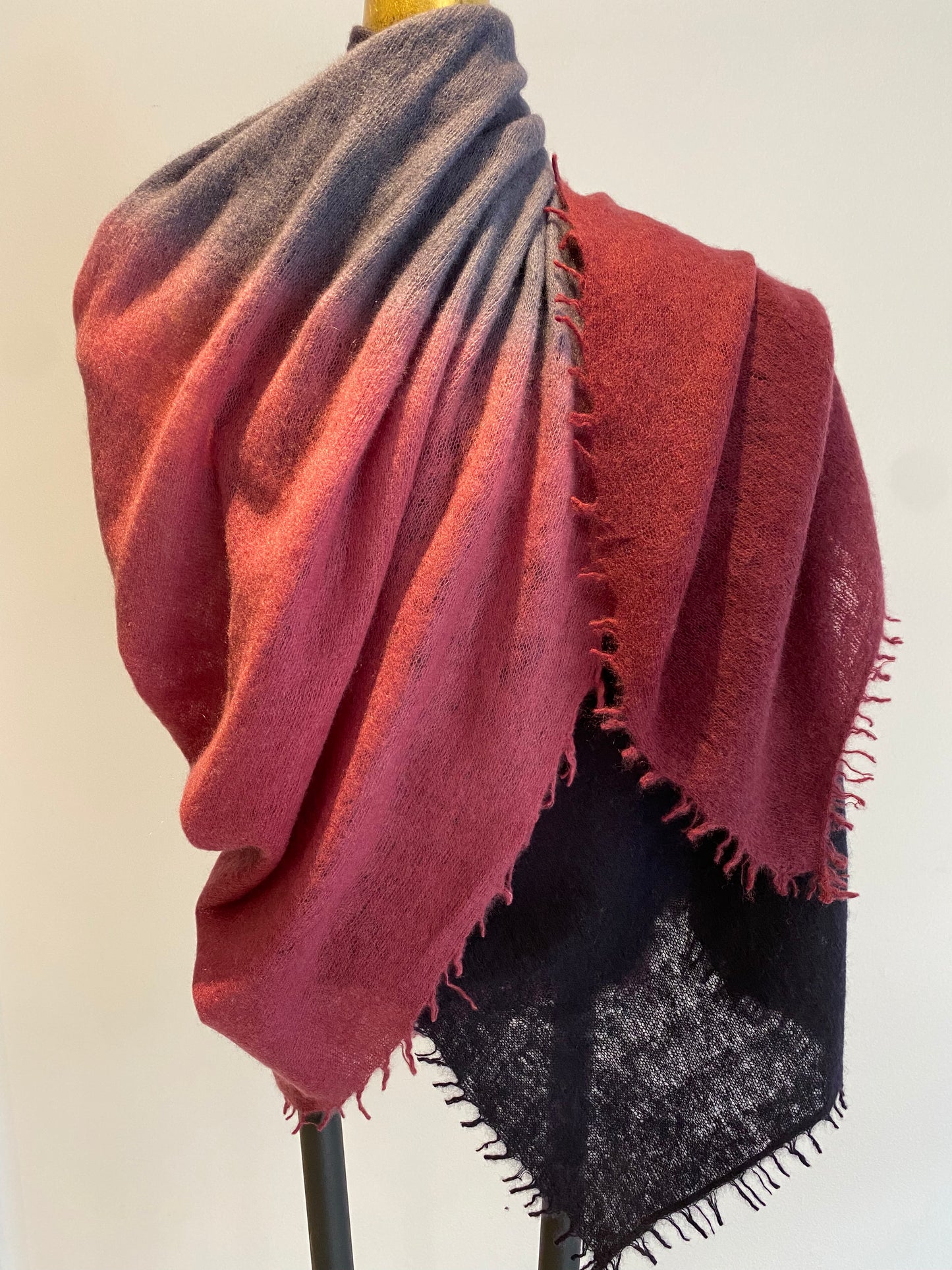 Cashmere Two Tone Shawl.         March Sale 25% Off ....At Checkout Use Code March25