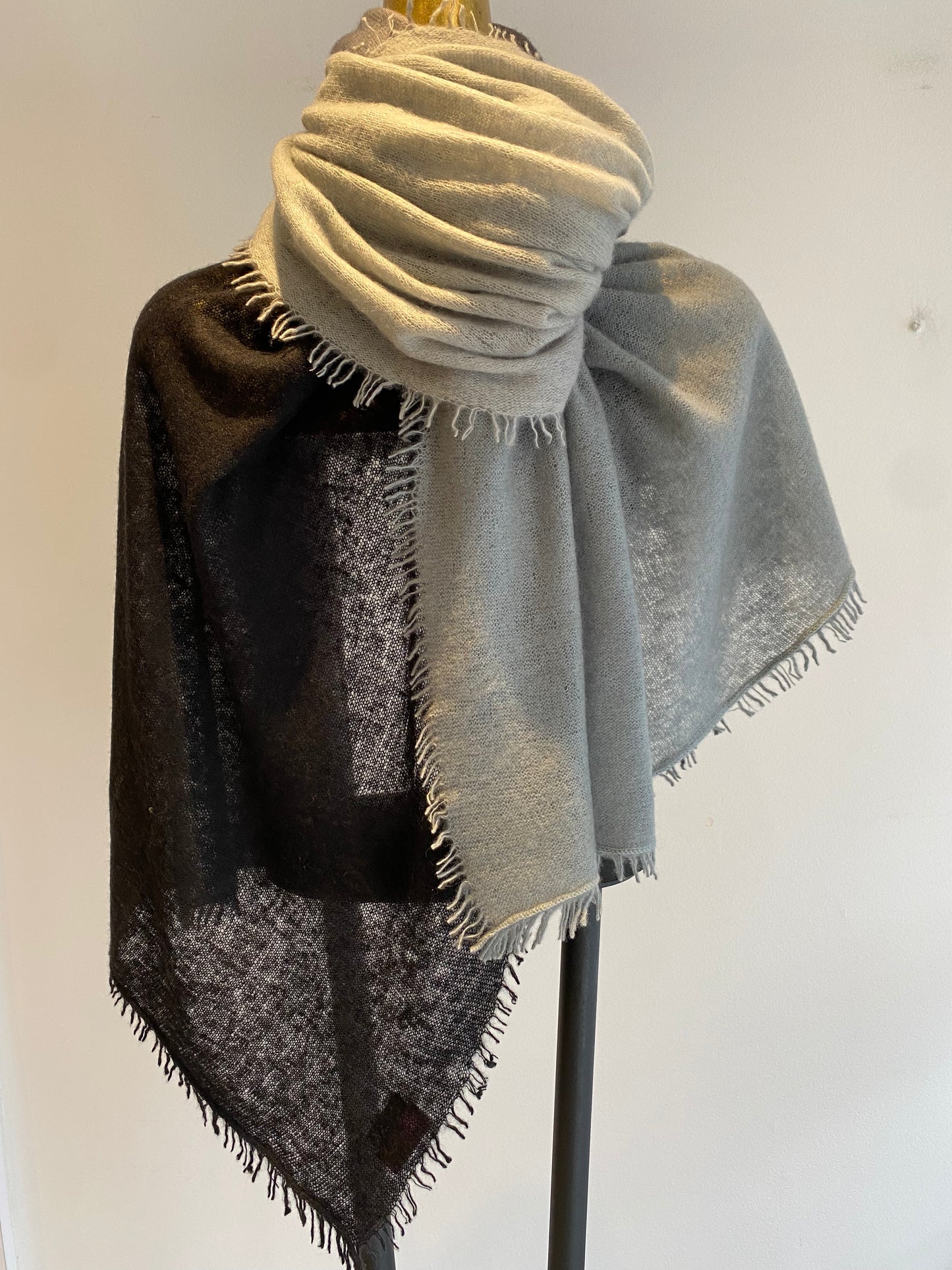 Cashmere Two Tone Shawl.         March Sale 25% Off ....At Checkout Use Code March25