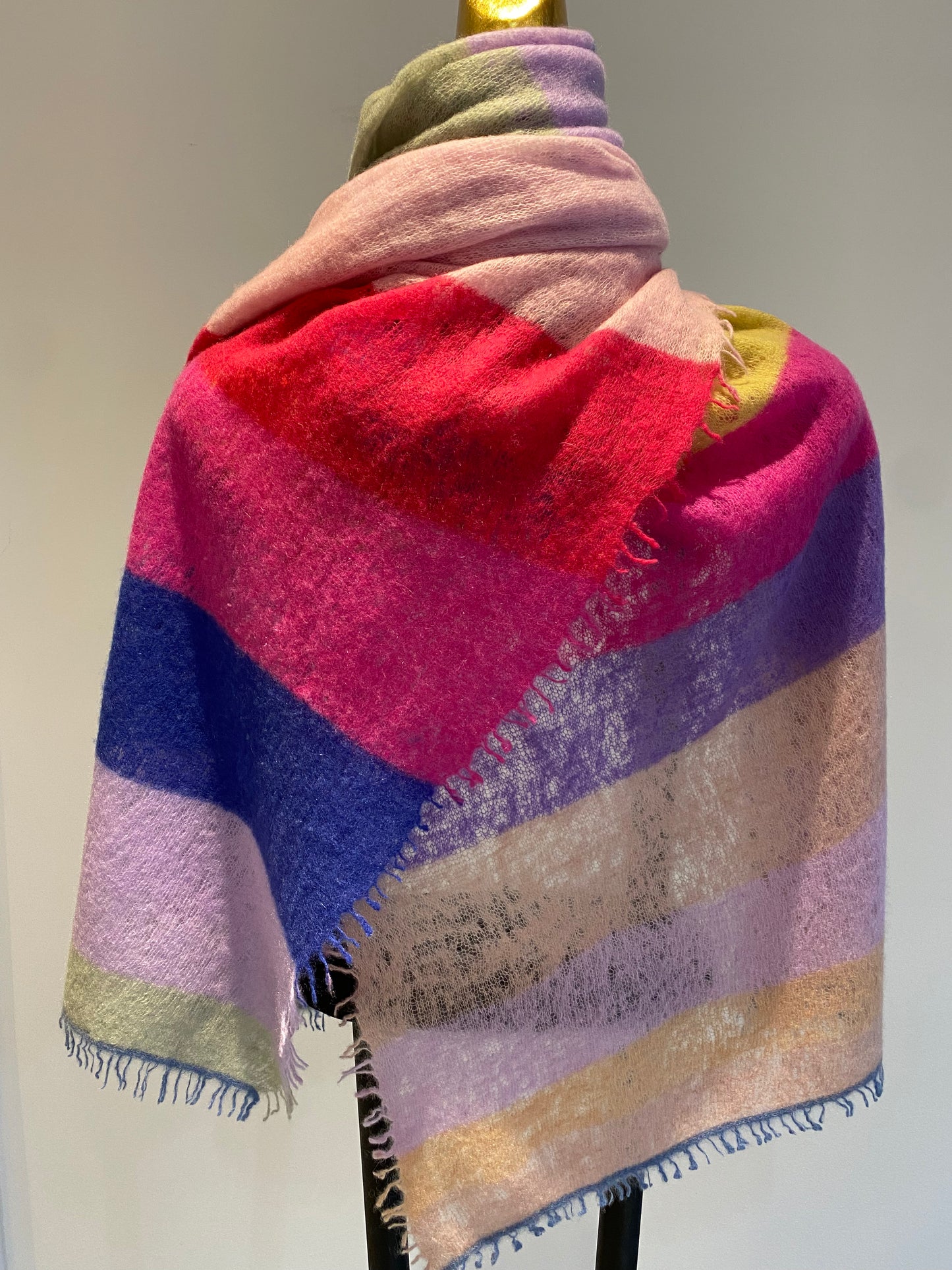 Multi Color Cashmere Shawl.        March Sale 25% Off ....At Checkout Use Code March25