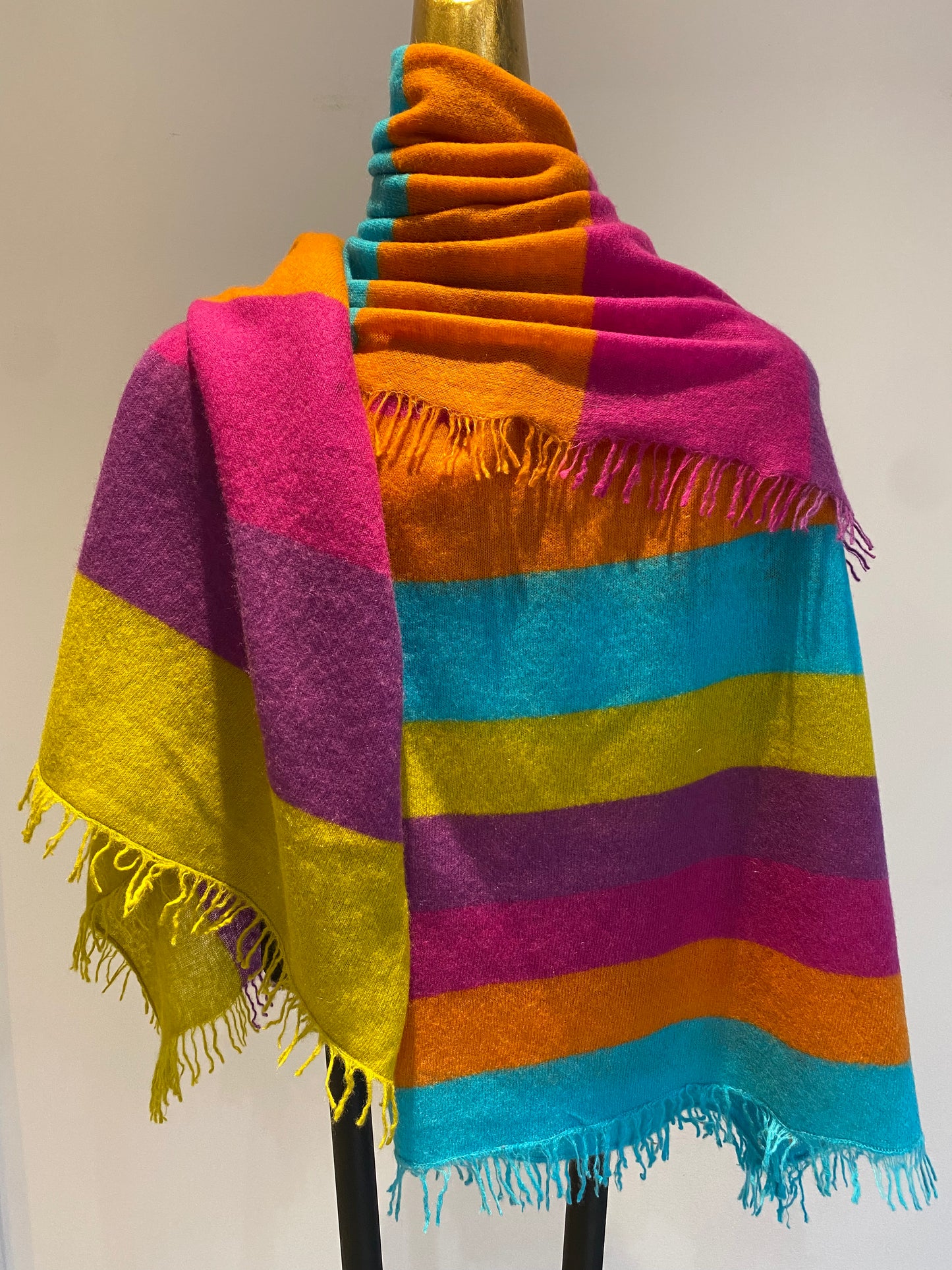 Multi Color Cashmere Shawl.        March Sale 25% Off ....At Checkout Use Code March25