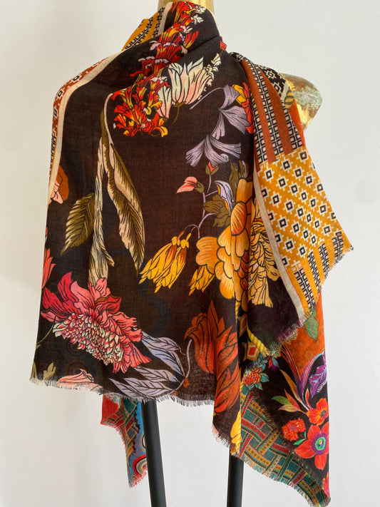 Square Print Scarf March Sale 25% Off - At Checkout Use Code March25%