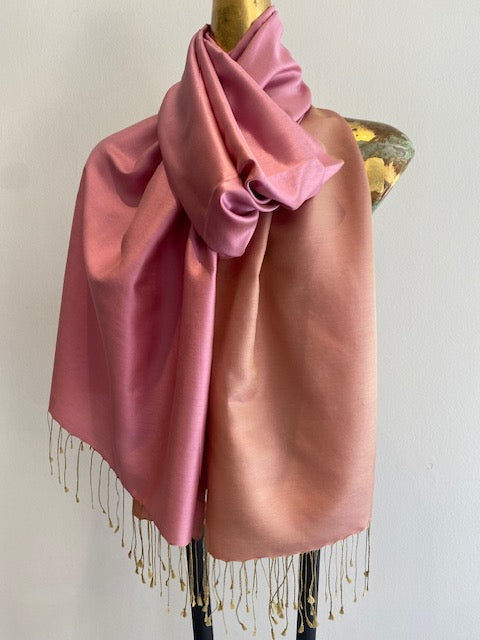 Silk Two Tone Scarf