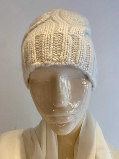 Cabled Cashmere Hat