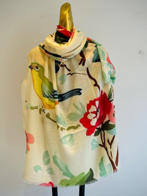 Luxury Light Cashmere Printed Shawl.       March Sale 25% Off ....At Checkout Use Code March25