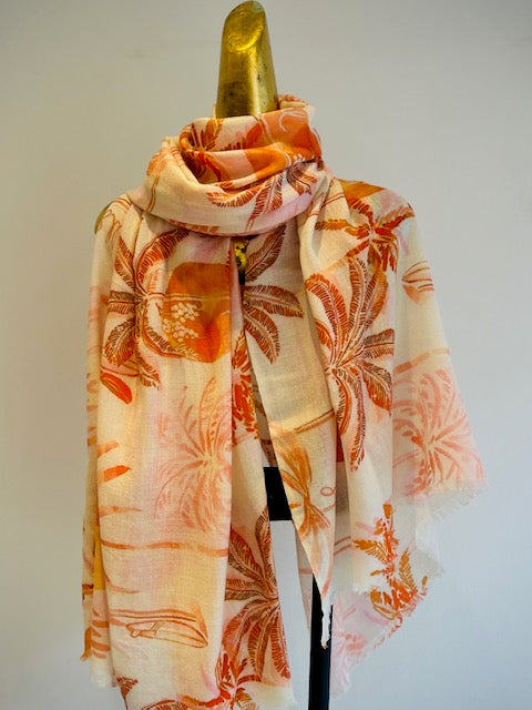 Luxury Light Cashmere Printed Shawl.       March Sale 25% Off ....At Checkout Use Code March25