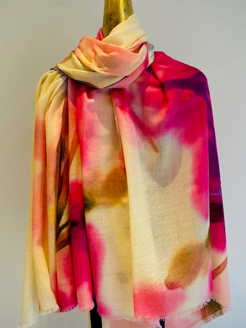 Luxury Light Cashmere Printed Shawl.       March Sale 25% Off ....At Checkout Use Code March25