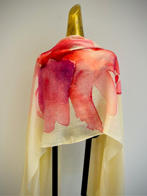 Luxury Light Cashmere Printed Shawl.       March Sale 25% Off ....At Checkout Use Code March25