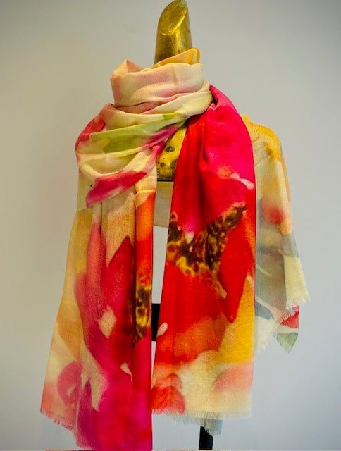 Luxury Light Cashmere Printed Shawl.       March Sale 25% Off ....At Checkout Use Code March25