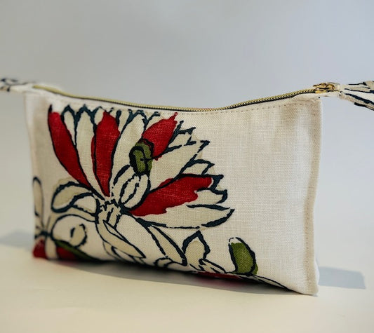 Hand Blocked Cotton Pouch