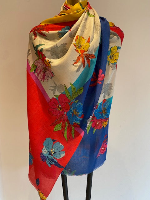 Silk Printed Scarves -  Winter Sale 50% Off - At checkout use code Winter50%