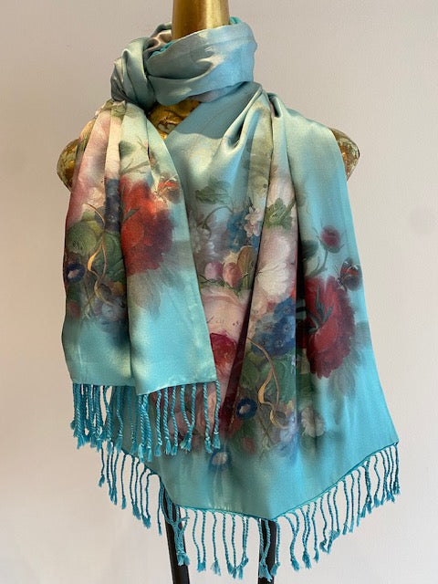 Silk Cashmere Scarf -  Winter Sale 50% Off - At checkout use code Winter50%