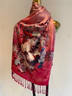 Silk Cashmere Scarf -  Winter Sale 50% Off - At checkout use code Winter50%