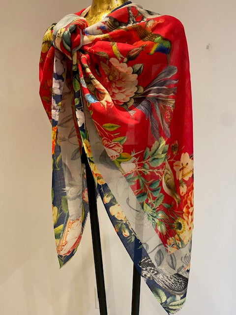 Printed Scarf -  Winter Sale 50% Off - At checkout use code Winter50%