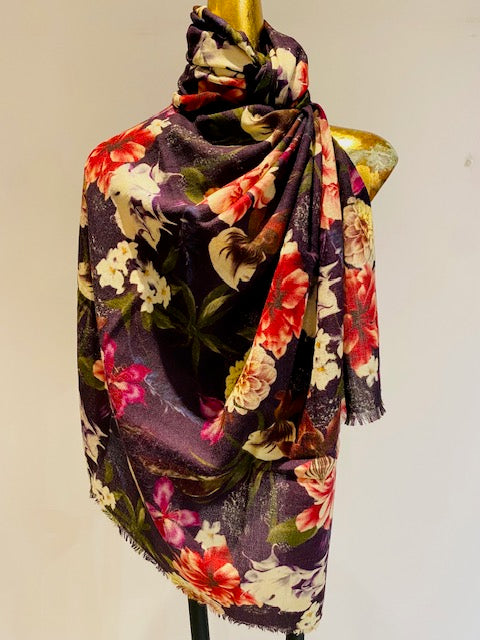 Merino Wool & Silk Scarf