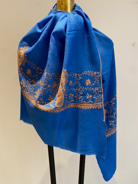 Kashmiri Shawl With Embroidery.     March Sale 25% Off ....At Checkout Use Code March25