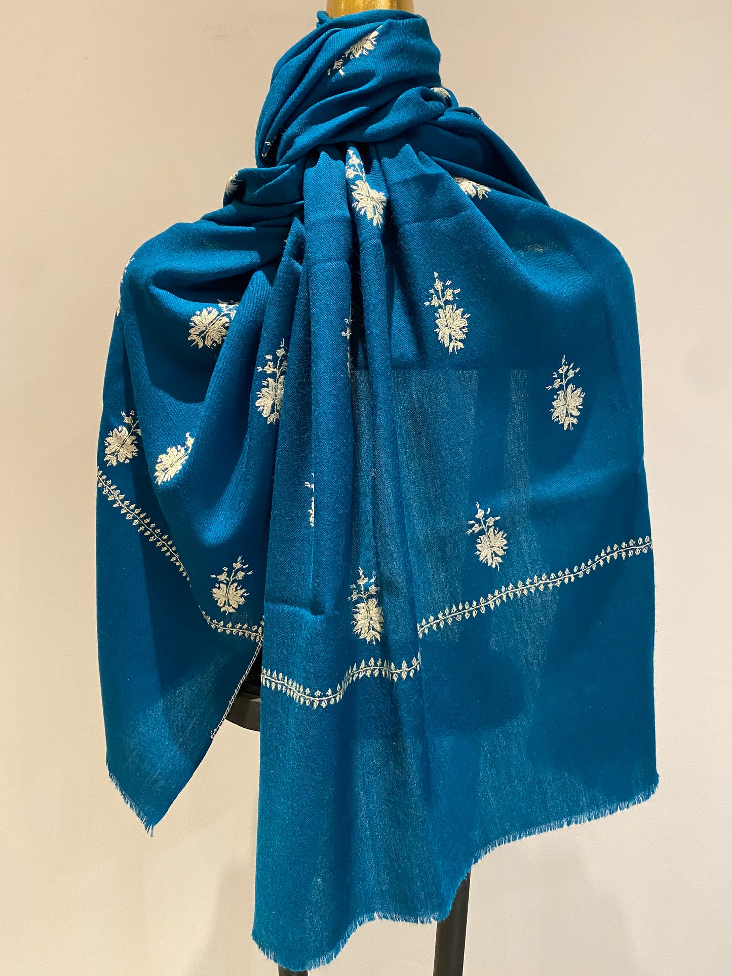 Kashmiri Shawl With Embroidery.     March Sale 25% Off ....At Checkout Use Code March25