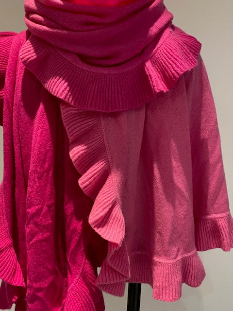 Cashmere Ruffled Shawl.       March Sale 25% Off ....At Checkout Use Code March25