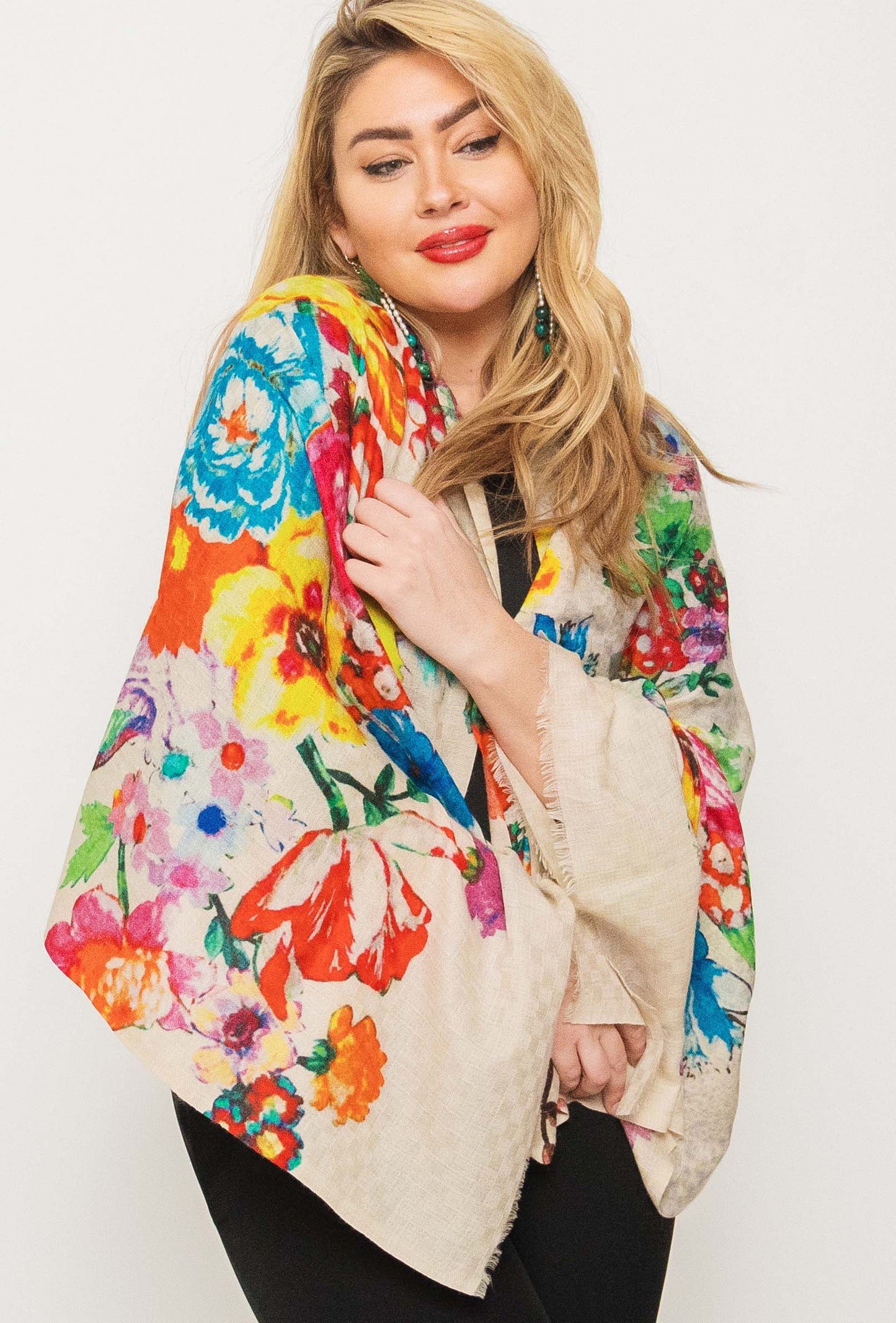 Cashmere Shawl Printed - Winter Sale 50% Off - At checkout use code Winter50%