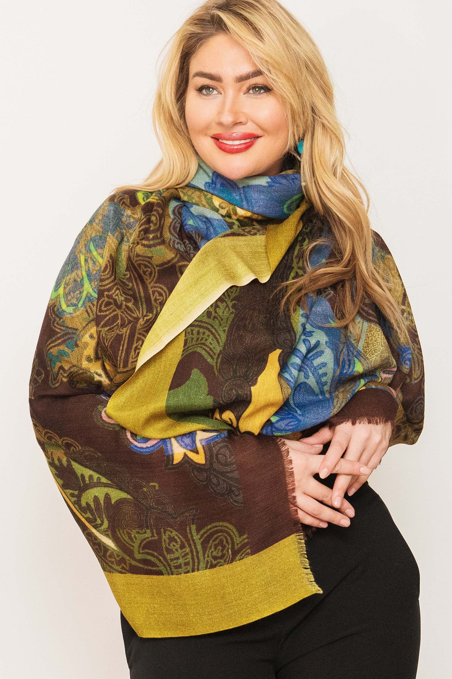 Oversized Printed Shawl