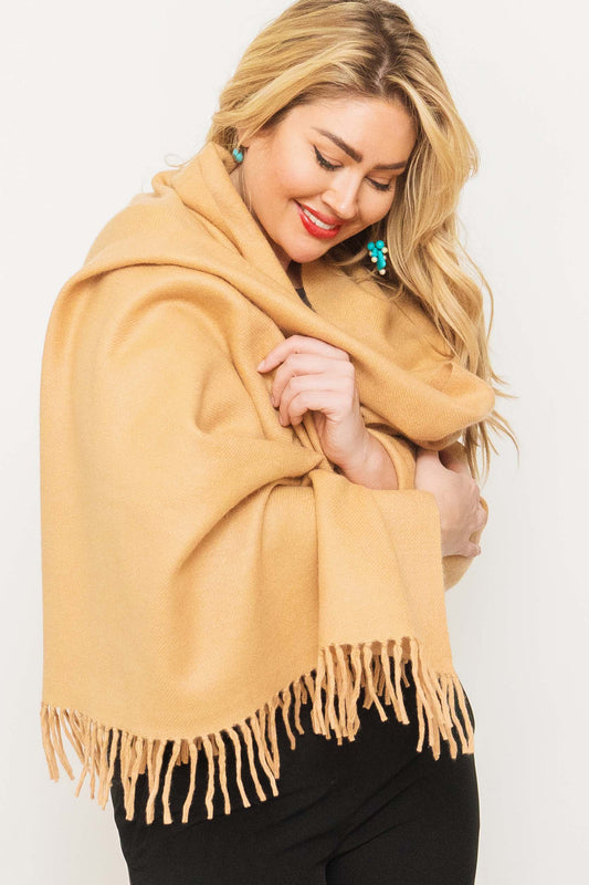 Cashmere Fringed Shawl