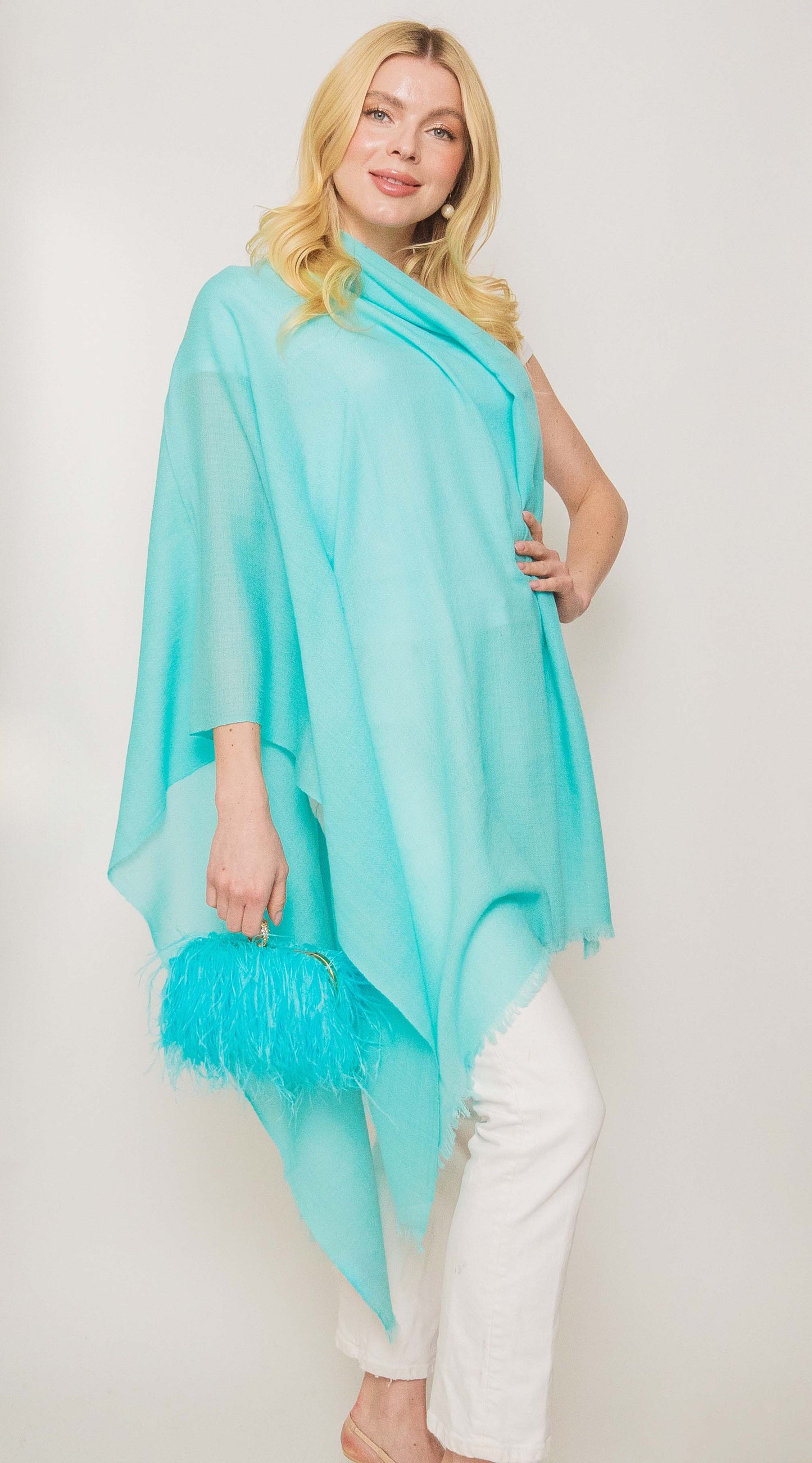 Luxury Light Cashmere Shawl.       March Sale 25% Off ....At Checkout Use Code March25