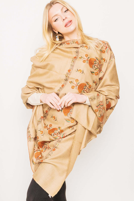 Kashmiri Embroidered Shawl Collection -  Winter Sale 50% Off - At checkout use code Winter50%